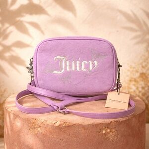 Juicy Couture Wingin It Lavender Crossbody Camera Bag Butterfly Design NWT $79